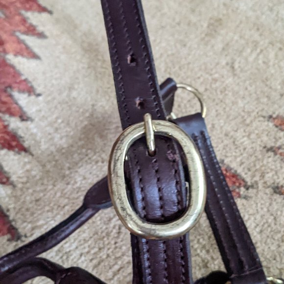 Brown Leather Halter - Large Pony/Cob - Picture 4 of 7